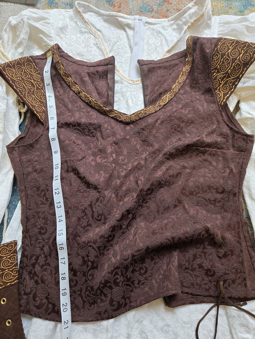 Eowyn Shieldmaiden Dress Lord Of The Rings Rohan Princess Cosplay Costume - Picture 10 of 12